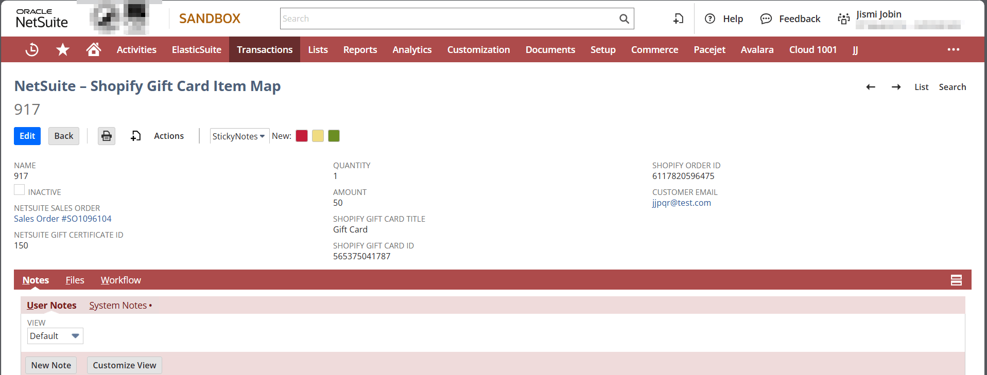 NetSuite Shopify Gift Card Item Map.png
