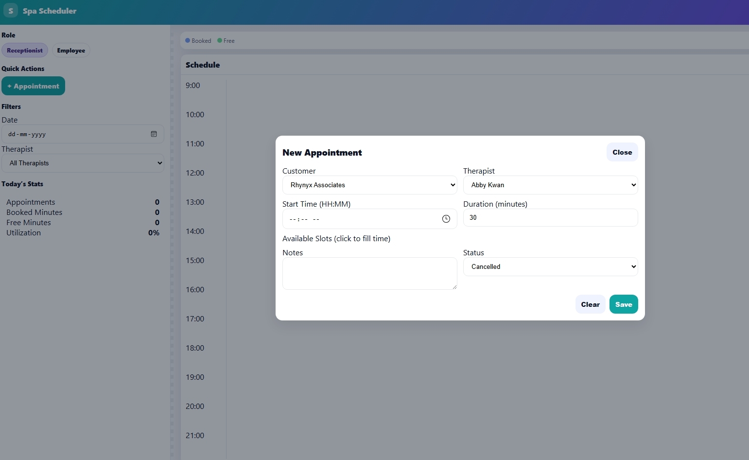 Appointment Scheduler