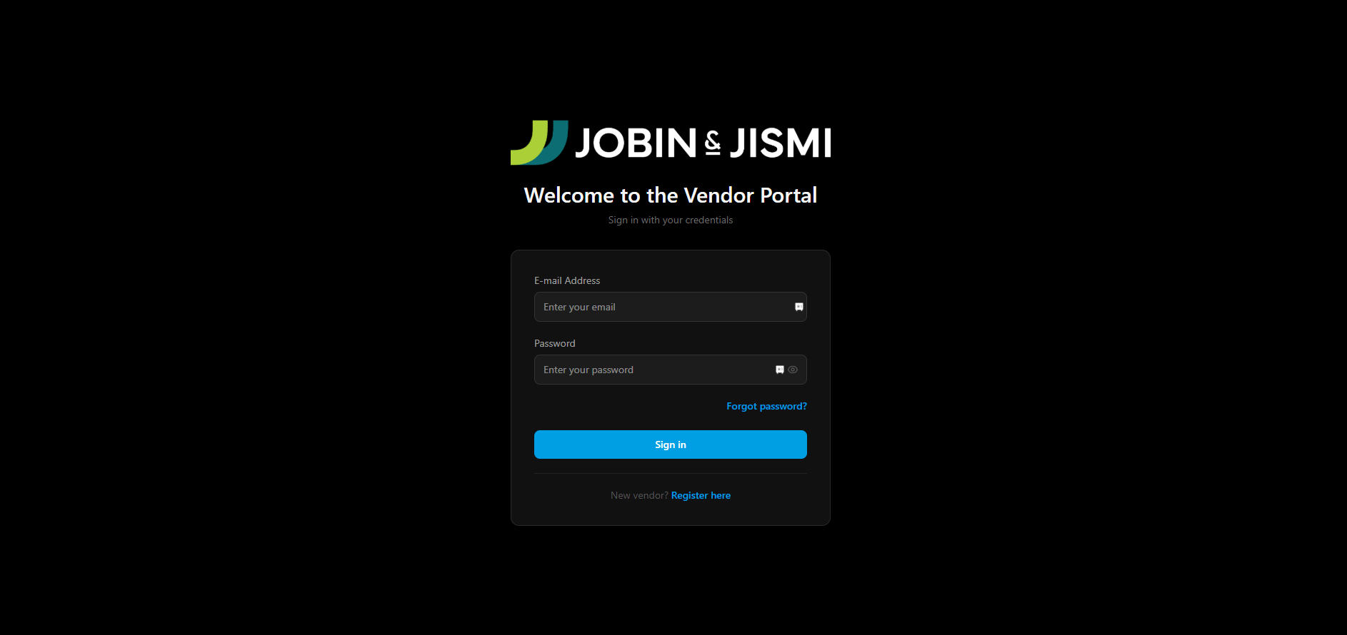 Vendor Portal