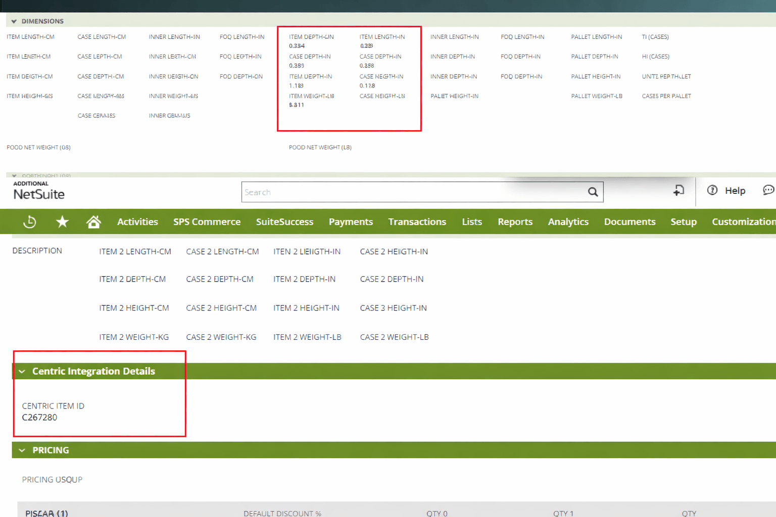NetSuite PLM-Centric Integration